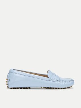 New Veronica Beard Jia Driving Loafer Sky Blue Sz 8.5